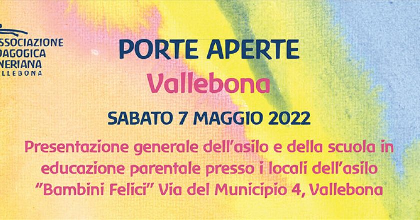 associazione pedagogica steineriana vallebona porte aperte maggio 2022