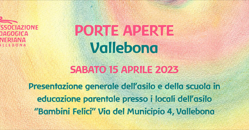 associazione steineriana vallebona porte aperte 15 aprile 2023