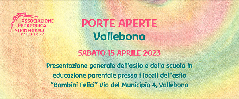 associazione steineriana vallebona porte aperte 15 aprile 2023